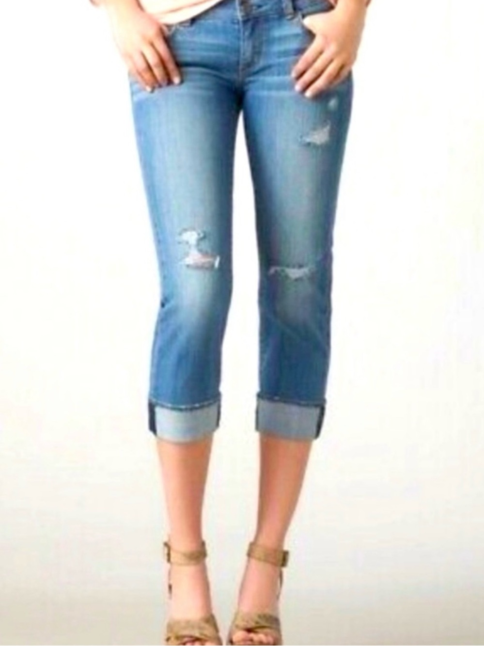 American Eagle outfitters Artist Crop Super Stretch Jeans Size 10